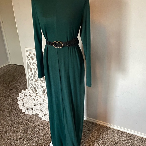 HIJAB HOUSE Long sleeve green bodycon knit dress king sleeve size 10 - Picture 2 of 7